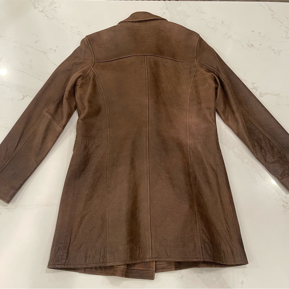 Sundance Brown Leather Women's Jacket - Picture 11 of 15